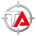 TA initials and crosshair symbol)